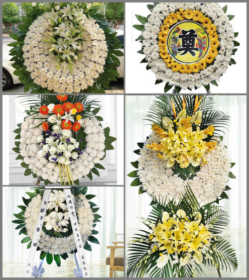 四川成都彭州市致和镇大林村花圈速递